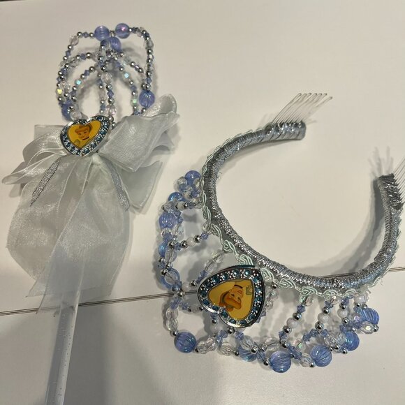 DISNEY Authentic Cinderella Deluxe Costume Dress, Crown & Scepter (Girls Med) - Picture 12 of 16